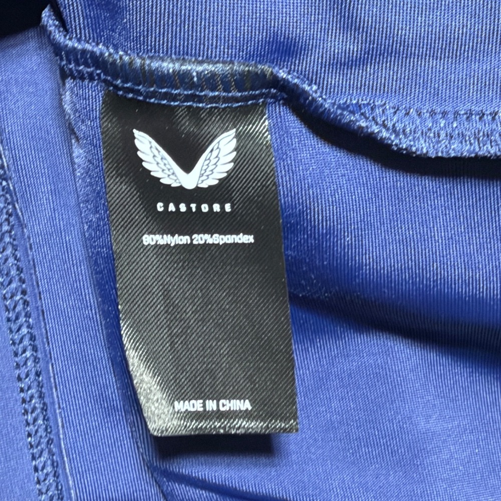Castore Quarter Zip Pullover Men's L Navy Blue Performance Training Top - Picture 7 of 9